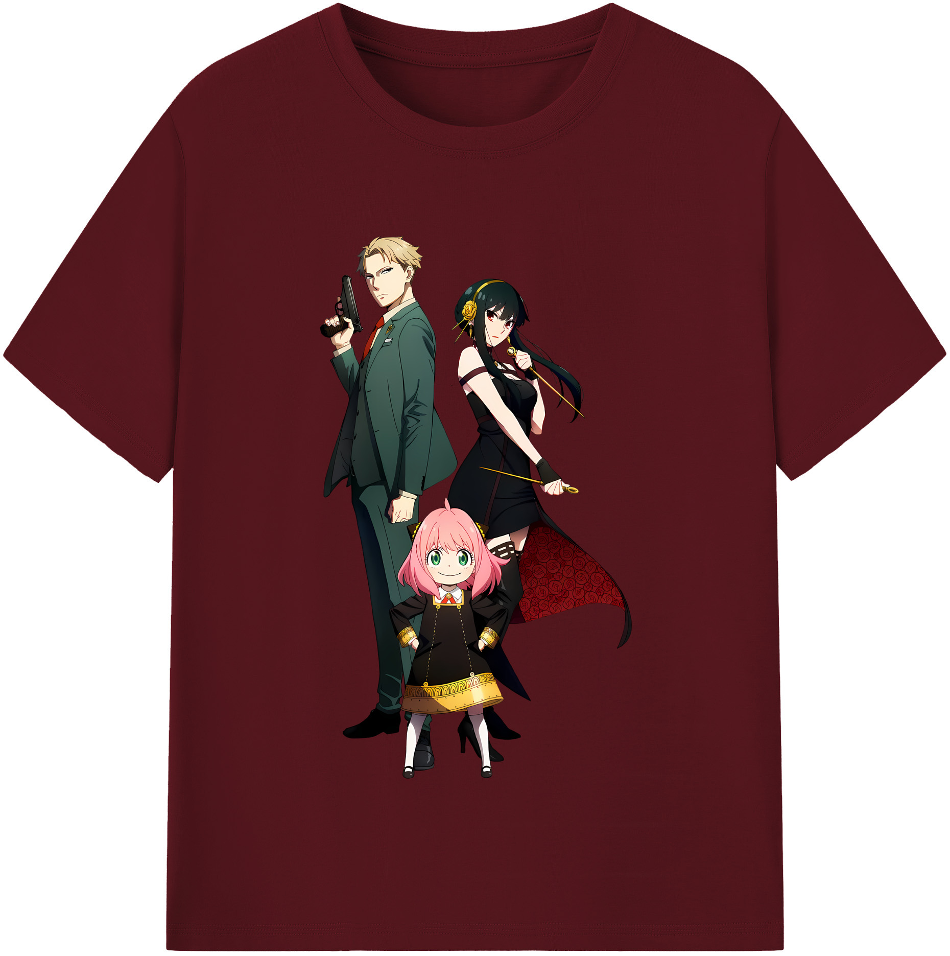 （画像用） SPY×FAMILY间谍家家酒 綿100％半袖Tシャツ（フロントプリント）